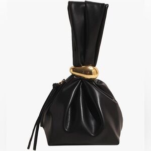 Elegant Black and Gold Women's Bag